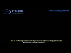 Línea de producción de anodización de aluminio