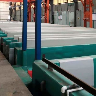 Buen precio Línea de producción anodizante de 1500T / mes con color plateado 8-12μM En línea