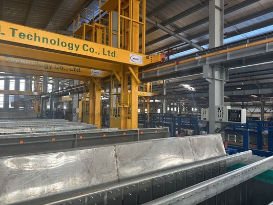 Buen precio Línea de producción de anodización de transportadores de cadena con 180 +mn 20 g/l de neutralización de ácido sulfúrico libre en línea