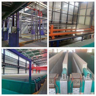 Buen precio Línea de producción de anodización de perfiles de aluminio 6500 mm longitud máxima del perfil En línea