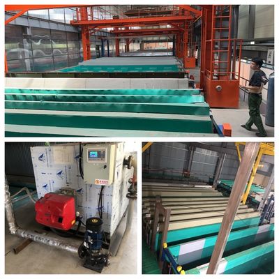 Buen precio Línea de producción de anodización personalizada para el tratamiento de la superficie del aluminio con electrolitos de ácido sulfúrico Producción 900 toneladas / mes En línea