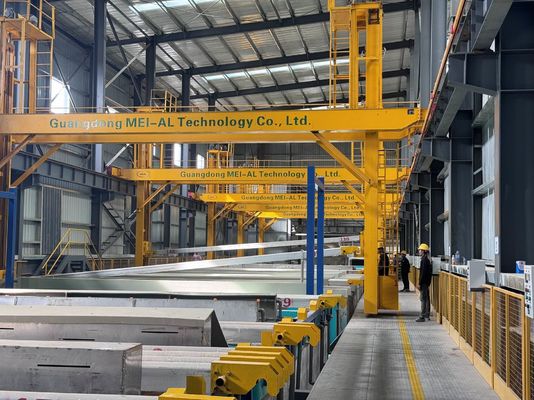 Buen precio Línea de anodización automática de aluminio para el tratamiento de la superficie de perfiles solares de 12000T/año en línea