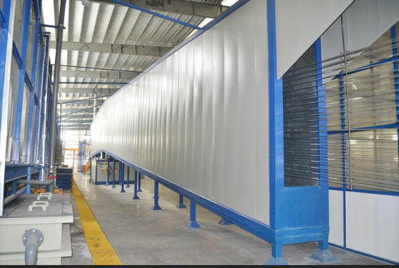 Línea de capa vertical de rociadura del polvo salida automática 1200T/Month