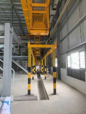 Línea de anodizado horizontal Método de estantería manual de tratamiento del sistema