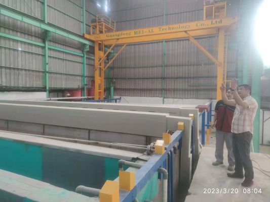 Línea de anodizado de aluminio 380V sistema manual del tormento 750T/Month