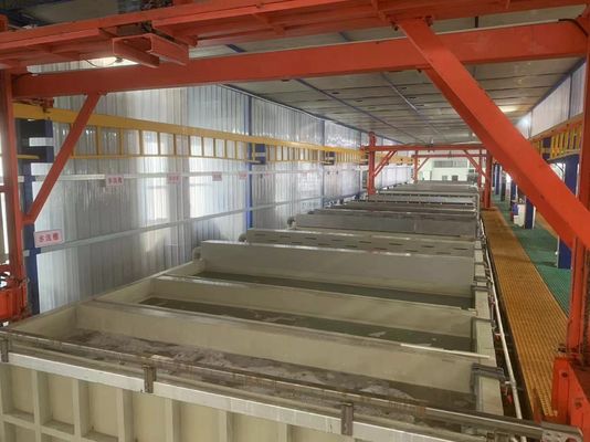 Línea de producción de anodización de gran capacidad para perfiles de extrusión de aluminio 700T/MES