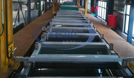 Línea de producción de anodizado de aluminio de 900T/mes con espesor de película anodizante de 1-25um