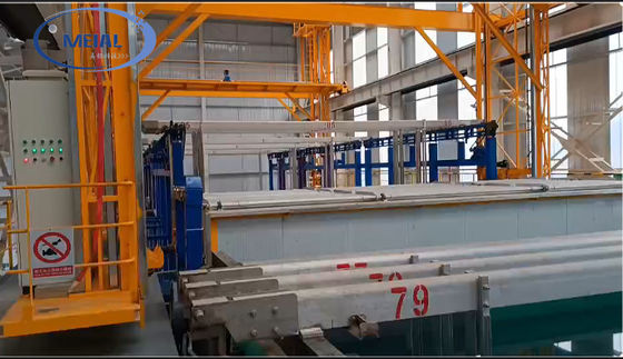 Línea de producción anodizante personalizable de ahorro de energía de 500T para perfiles de aluminio