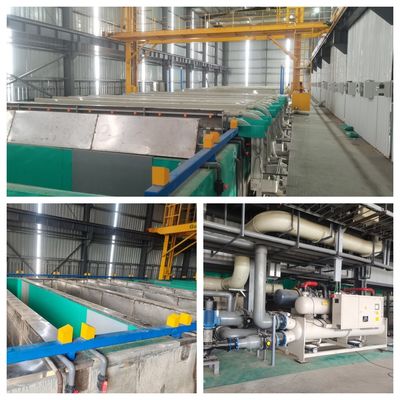 Buen precio Línea de producción de anodizado de perfiles de aluminio de alta gama 2000T/M en línea