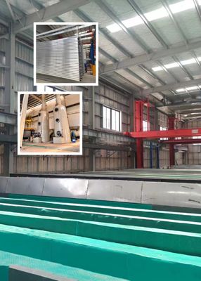 Buen precio Línea de producción de anodizado de 150T/m para perfiles de aluminio automotrices en línea