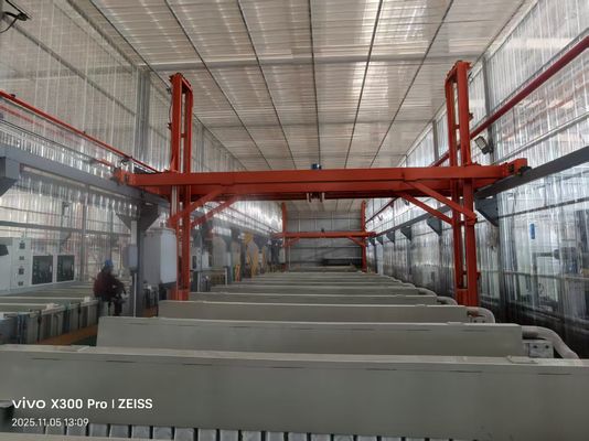 Buen precio Línea de producción de anodizado personalizada de 500T/M para perfiles de puertas y ventanas de gama alta con aleación de aluminio 6063 en línea