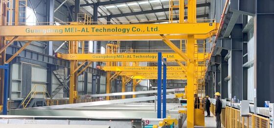 Buen precio Línea de producción automática de anodizado de aluminio de 800T / mes con tamaño personalizable 1-6500mm y excelente equipo de tratamiento de superficie de resistencia a la abrasión en línea
