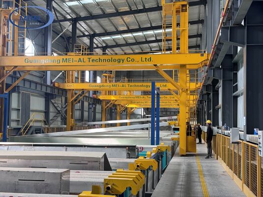Buen precio 2000T/M Línea de producción de anodización de aluminio ecológico eficiente y personalizable para marcos solares en línea