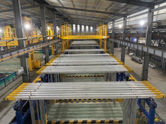 Buen precio Línea de producción de oxidación de 200 T/mes de capacidad con monitoreo y control remoto y espesor de película anodizante de 10-25 μm en línea