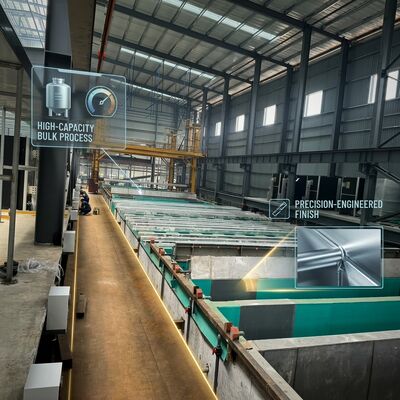 Buen precio Estación de pulido de aclaración química Capó de extracción de humos Espejo de superficie de aluminio Terminación de tratamiento pre-anodizante en línea