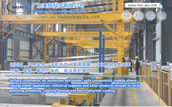 Buen precio 200-1500 toneladas/mes Línea de producción semiautomática de anodizado de procesamiento vertical para marcos de ventanas de aluminio con anodizado con ácido sulfúrico de tipo II En línea