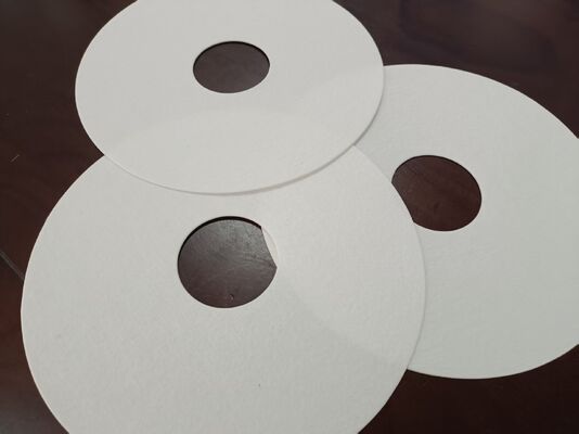 Buen precio Acid-Resistant Stack Filter Ring Filter Paper with Center Hole for Anodizing Tank Customizable Outer Diameter En línea